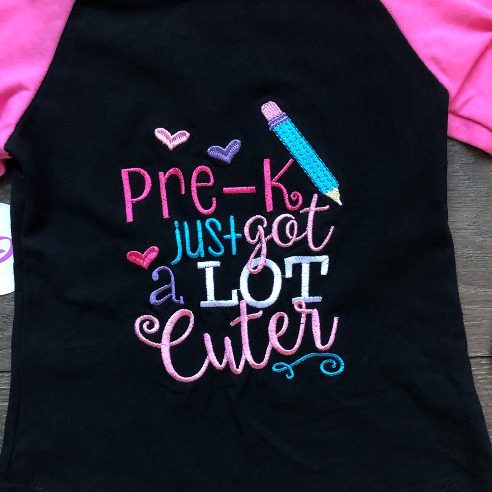 Toddler Girl Boutique Pre-K Shirt - Picture 2 of 2